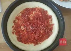 Cream Mushroom Grilled Chicken and Cheese Pizza Recipe Illustration 14