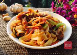 Illustration of how to make fried rice noodles with chicken 15 