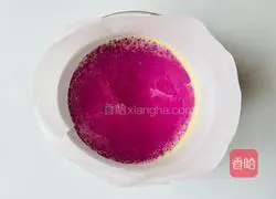Illustration of how to make a purple potato yogurt pseudo-cheesecake without whipping and 0 failure 4