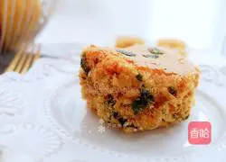 Illustration of how to make cartoon meat floss cake 14