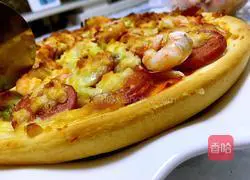 Illustration of how to make mixed pizza 8