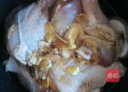 Illustration of the mushroom and pipa chicken drumstick (rice cooker) version 5