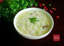 Illustration of how to make white rice and vegetable porridge 10