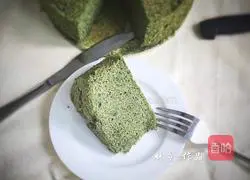 Spinach Salty Chiffon Cake Recipe Illustration 15