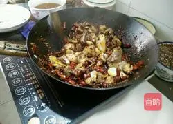 Illustration of how to make glutinous rice cake and spicy chicken 5