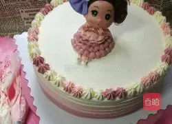 Illustration of how to make confused doll birthday cake 7