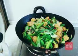 Spicy rapeseed and tofu soaked in Practice illustration 6