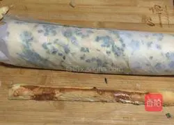 Illustration of how to make meat floss bread 15