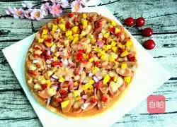 Illustration of how to make pizza with electric pan 14