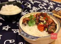 Illustration of how to make braised chicken and rice 16