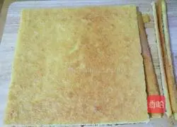 Illustration of how to make sponge layer cake 10