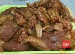 Soy beef, soy beef tendon.Illustration of how to make it 6