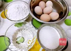 Illustration of how to make whole egg cake (dried blueberry) 2