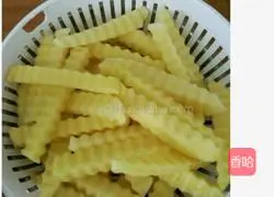 Illustration of how to make French fries 2