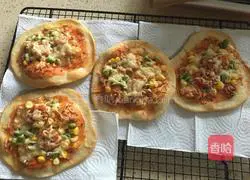 Illustration of Crispy Bottom Cherry Tomato and Colorful Vegetable Pizza 13