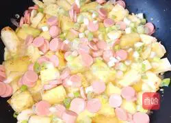 Illustration of how to make steamed bun pizza 4