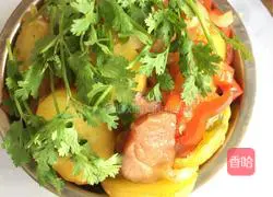 Illustration of how to make fried potatoes and bacon 9