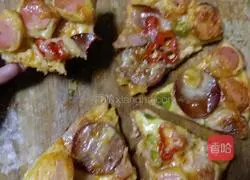 Sausage Bacon Pizza Recipe Illustration 12