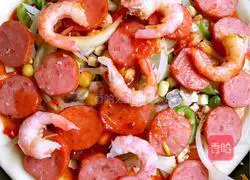 Illustration of how to make mixed pizza 6