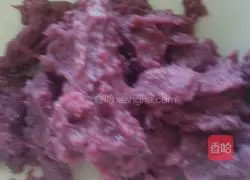 Illustration of how to make fermented purple sweet potato pearl dumplings 2