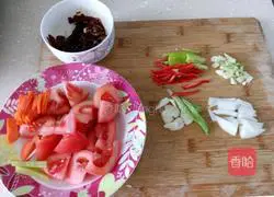 Illustration of how to make three-color fried rice noodles 2