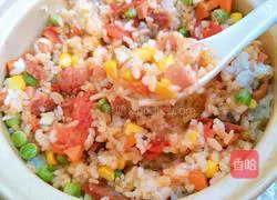 Internet celebrity tomato braised rice recipe illustration 5