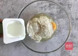 Illustration of how to make yogurt waffles 2