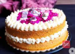 Illustration of how to make cream fruit cake 9