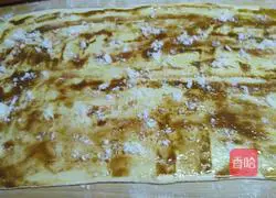 Illustration of how to make sesame sugar rolls 2