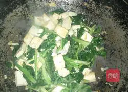 Illustration of how to make spinach and tofu dishes 6