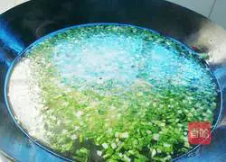 Illustration of how to make green vegetable and tofu soup 5