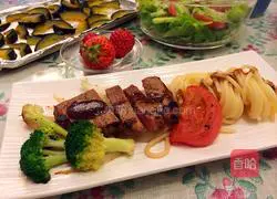 Black pepper steak meal Practice illustration 10