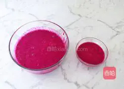 Illustration of how to make dragon fruit mousse cake 9