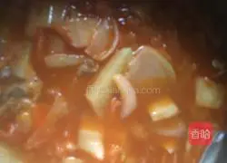 Kimchi pork ribs pot Practice illustration 10