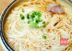 Illustration of making Yangchun noodles 6 