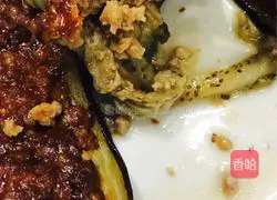 Eggplant Barbecue Pancakes Illustration of how to do it 4