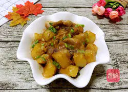 Illustration of how to make potato braised chicken nuggets 10