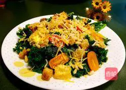 Sweet Orange Kale Salad Recipe Illustration 10