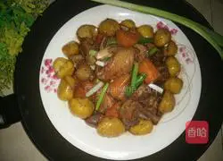 Illustration of how to make braised chestnut and yellow chicken 9