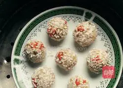 Illustration of how to make sweet potato pearl meatballs 10