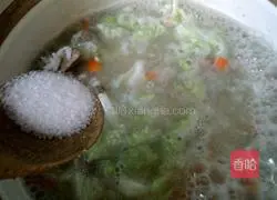 How to make vegetable and pork liver porridge Illustration 14