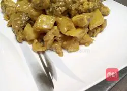 Illustration of curry braised chicken 7