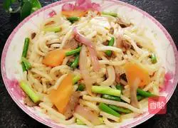 Illustration of how to make fried rice noodles 4
