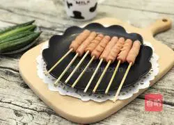 Illustration of how to make barbecue sausage 7