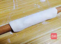 Illustration of how to make green onion and egg pancakes 3