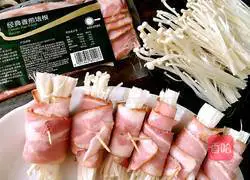 Illustration of how to make bacon needles 1