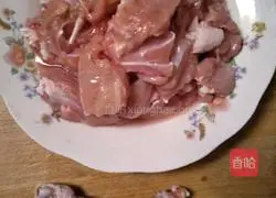 Illustration of braised chicken legs with mushrooms 3