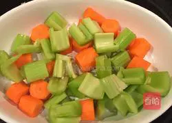 Illustration of Indian curry, coconut milk, taro, potatoes and braised pork 3