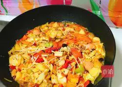 Illustration of how to make colorful five-flavored mochi (pasta) 8