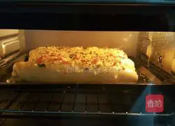 Illustration of how to make chives and meat floss bread 7